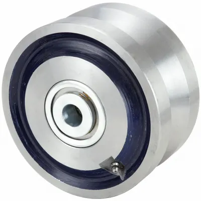 OEM Track Wheel: 8 in Wheel Dia - V-Groove Track Wheels