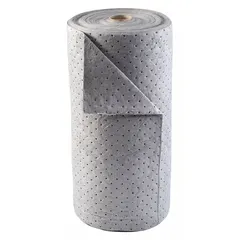 This CONDOR sorbent roll is a polypropylene bale measuring 150 ft long by 30 in wide. Designed for absorbing industrial spills, leaks, and drips in maintenance, manufacturing, and facility operations.