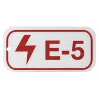 BRADY Lockout Tag: None/ No Header, E-5, Polystyrene, English, Plastic (MPN 105643)