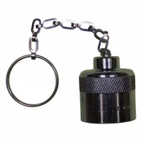 Metal push-on hydraulic hose cap designed to protect hose ends from contamination and physical damage. Suitable for use in fluid power systems during storage or when hoses are disconnected. Constructed from metal for robust sealing in industrial environments