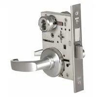 BEST Door Lockset: Passage Lever Locksets, Chrome, ADA Compliant, Interchangeable Core (MPN 45H7INL14H626RH)