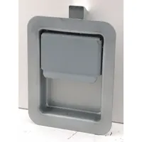 BUYERS PRODUCTS Vehicle Storage Latch: Paddle Latch, Truck Boxes, 5 1/2 in Overall Ht, Steel, Silver (MPN N3980)