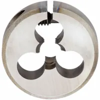 CLE-LINE Round Threading Die: #12-28 UNF, 13/16 in OD, Adj, Carbon Steel (MPN C65084)