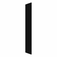 HADRIAN Pilaster: Solid Plastic HDPE, Plastic, Black, 80 1/2 in Ht, 16 in Wd, 1 in Thick (MPN X41016-211)