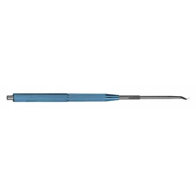 MOODY TOOL Scriber: ESD-Safe, Offset Angle, Round, Aluminum, Knurled, Nonmagnetic - Single-End Scribers