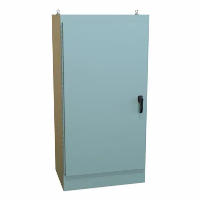 HAMMOND Electrical Enclosure: Steel, 72 in x 36 in x 24 in, NEMA 12, Solid Cover - Steel Dust-Tight Enclosures