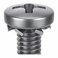 SEMS Screw: External Tooth, M3x0.50 Thread Size, 12 mm Lg, Stainless Steel, Passivated, Pan, 10 PK (MPN 1-MPE-3-12)