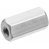 USA INDUSTRIALS Hex Standoff: Metric, Female x Female, Hex, Stainless Steel, 18-8, Plain, 6 mm, 6H (MPN ZSNDF-201)