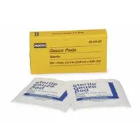PIP GLOBAL SAFETY Gauze Pad: 2 in Dressing Lg, 2 in Dressing Wd, Gauze, Sterile, 6 PK (MPN 020583)