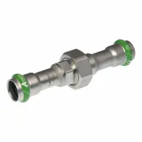 APOLLO Crimp Union Fitting: 1 in Pipe x 1 in Pipe Size, Press-fit x Press-fit, EPDM, SmartPress (MPN 123457024)