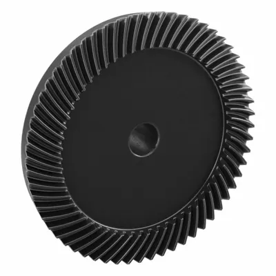 KHK GEARS Spiral Bevel Gear: Spiral, Gear Ratio 4, Right Hand, Module m 2, 60 Teeth - Spiral Teeth Metric Bevel Gears & Pinions