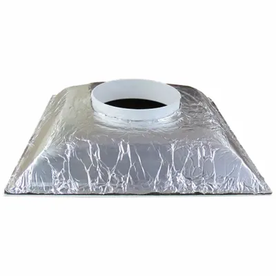 AMERICAN LOUVER Diffuser: Ceiling, 23 3/4 in H, 23 3/4 in W, Lay-In, 8 in Duct, Plastic - Square Cone Diffusers