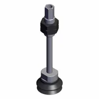 SMC Vacuum Pad: Bellows, 18 mm, 40 mm Pad Dia, Silicone, Black, 40, 162.5 mm Pad Ht, ZPT (MPN ZPT40HBSJF50-B01-A18)