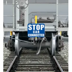 Aluminum sign stand for 12 in x 15 in signs. Screwlock connection secures signs in railroad and industrial environments for permanent or temporary mounting.