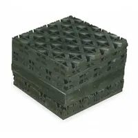 Neoprene vibration isolator pad with smooth top surface. Measures 6 inches long by 6 inches wide by 11/16 inches high. Sold in an 8-pack. Used to reduce transmitted vibration from industrial machinery such as pumps, compressors, and motors