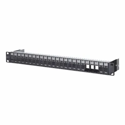 METZ CONNECT Patch Panel: Rack, ABS, 24 Ports - Voice & Data Housings, Panels & Connector Components