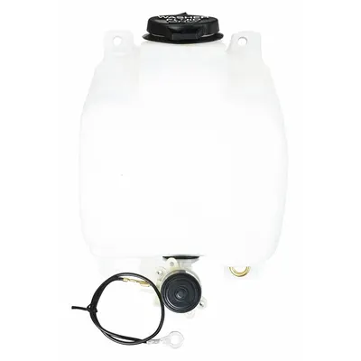 AUTOTEX Washer Reservoir: 1/2 gal, Plastic, Installation Hardware/Pump - Windshield Washer Reservoir Containers