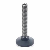 JW WINCO Male-End Leveling Mount: Swiveling Stud, M12 Thread Size, 50 mm, 16 kN Capacity (MPN 638-50-M12-34-NI)