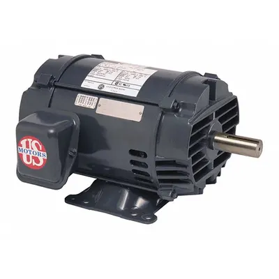 U.S. MOTORS General Purpose Motor: Rigid Base Mount, Open Drip Proof, 2 hp - Rigid Base 3-Phase General Purpose AC Motors
