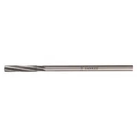 Left-hand spiral-flute chucking reamer made from high-speed steel, with a 0.201-inch diameter and #7 size. Designed for precision reaming of holes in metal, particularly in through-hole applications requiring left-hand rotation. Suitable for general machining tasks