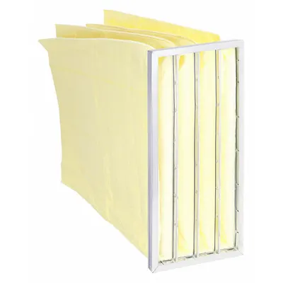 OEM Pocket Air Filter: 24 in x 12 in x 36 in, MERV 14, Yellow, Synthetic - MERV 14 Pocket Air Filters