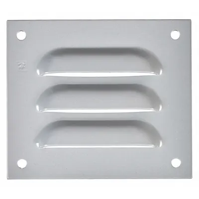 HOFFMAN Louvered Vent Kit: Louver Plate Kit, Mild Steel, 3.25 in Overall Ht - Louver Plate Kits