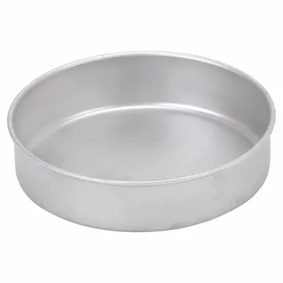 CHICAGO METALLIC Round Cake Pan: Round Cake Pan Pan, Aluminized Steel, Uncoated - Cake Pans