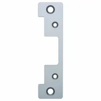 HES Faceplate Kit: 1 1/4 in Wd, 4 7/8 in Ht, Chrome (MPN 10620475)