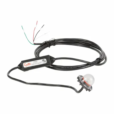 GROTE Strobe Light: Strobe, Amber, 1 in Overall Wd, 1 5/8 in Overall Ht, LED - Vehicle Perimeter Flashing Warning Lights