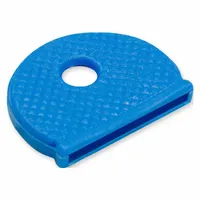 Key Cap: Vinyl, Blue, 1 in Overall Wd, 3/4 in Overall Ht, 1/8 in Overall Dp, 20 PK (MPN 1653020)