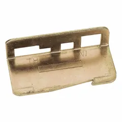 Steel gaff gauge for use with Klein Tools 86 Gaffs. Enables measurement and adjustment of gaff alignment and sharpness for climbing applications.