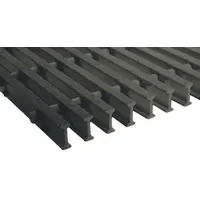 FIBERGRATE Fiberglass Pultruded Grating: Structural Grating, 5 ft x 12 ft Nominal Size (WxL), 350974