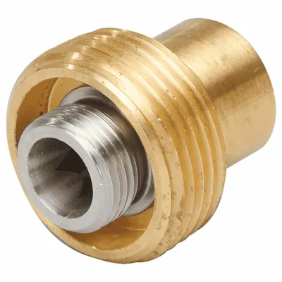 IFM Threaded Adapter for Pressure Sensors: Max 100 bar, 1 in NPT, M18x1.5 - Threaded Adapters for Pressure Sensors