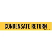 Pipe Marker: Condensate Return, Yellow, Black, Fits 2 1/2 to 7 7/8 in Pipe O.D., 1 Pipe Markers (MPN 7065-1)
