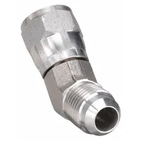 Male Elbow, 45 Degrees: 9/16 in -18 Thread Size, Flare x JIC, 45° Elbow (MPN 6502-0606SS)
