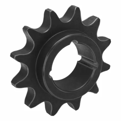 TSUBAKI Single Strand Sprocket: For 60 Chain, 12 Teeth, 2.898 in Pitch Dia - Size 60 Bushed-Bore Roller Chain Sprockets