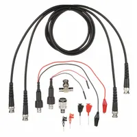 B&K PRECISION Test Lead Kit: CAT II, Alligator Clip/Mini Pincer Clip/Test Clip, BNC Male, Silicone (MPN TLFG)