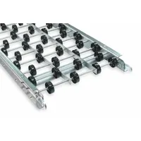 Skate Wheel Conveyor: Light-Duty, Nylon, 16 in Between Frame Wd, 18 in Overall Wd, 3 in Axle Spacing (MPN 18X16X90GP)