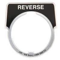 Legend Plate: 30 mm Panel Mounting Size, Half-Round, 1 3/4 in Overall Ht x 1 5/8 in Overall Wd (MPN 9001KN207)