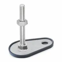 JW WINCO Male-End Leveling Mount: Swiveling Stud, 3/8"-16 Thread Size, 3,147 lbf Capacity (MPN 43-50-3/8X16-75-D1-SK)