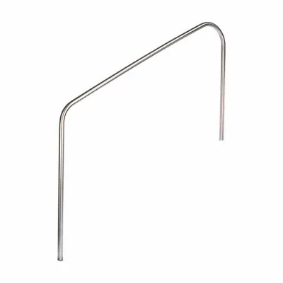 SPECTRUM Stair Rail: 12 in Setback, Dia 1.5 in, 0.083 in Thick, Fixed Legs, 72 5/8 in Ht - Pool Stair Rails