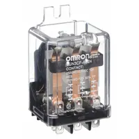 OMRON Flange Mount Relay: Surface (Side Flange) Mounted, 10 A Current Rating, 24V AC, 3PDT (MPN MJN3CF-AC24)