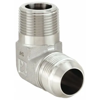 AEROQUIP Hydraulic Hose Adapter: 1"-11-1/2 Thread Size, 1 in x 1 in Fitting Size - NPTF-to-JIC 316 Stainless Steel Hydraulic Hose Adapters