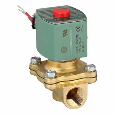 REDHAT Solenoid Valve: 2-Way, Normally Closed, 1/2 in Pipe Size, 12V DC, Watertight - 2-Way/2-Position, Normally Closed Solenoid Valves
