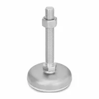 JW WINCO Male-End Leveling Mount: Swiveling Stud, 3/8"-16 Thread Size, 1.97 in, 3,147 lbf Capacity (MPN 31-50-3/8X16-75-B2-SK)