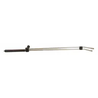 This 4 ft pressure washer lance is rated for maximum pressure of 4000 psi and maximum temperature of 300°F. It is used with compatible pressure washers to deliver high-pressure water or steam for cleaning equipment, machinery, and industrial surfaces
