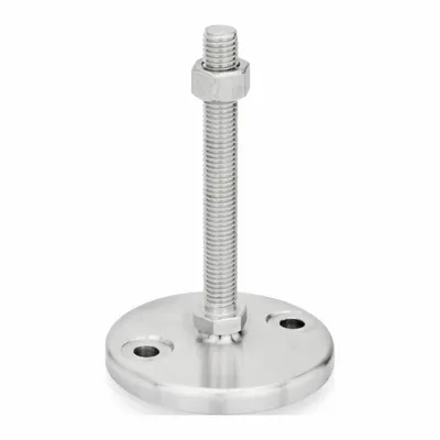 JW WINCO Non-Skid Male Leveling Mount, 1/2"-13 Thread, 3,822 lbf Capacity - Non-Skid Male Leveling Mounts