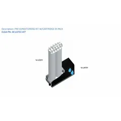 The ELGA Pre-Conditioning Kit is a water purification replacement assembly that conditions incoming feed water by removing particulates and adjusting chemistry. It is used to protect downstream components and extend system life in laboratory and industrial water purification applications.