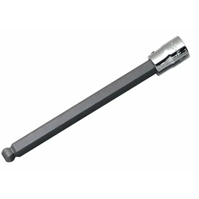 SK PROFESSIONAL TOOLS Socket Bit: 3/8 in Drive Size, Ball Hex Tip, 1/4 in Tip Size - Ball-End Hex Bit Sockets