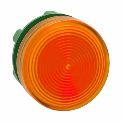 SCHNEIDER Pilot Light Head: 22 mm Panel Mounting Hole Dia, Yellow, Fresnel, LED - Pilot-Light Heads